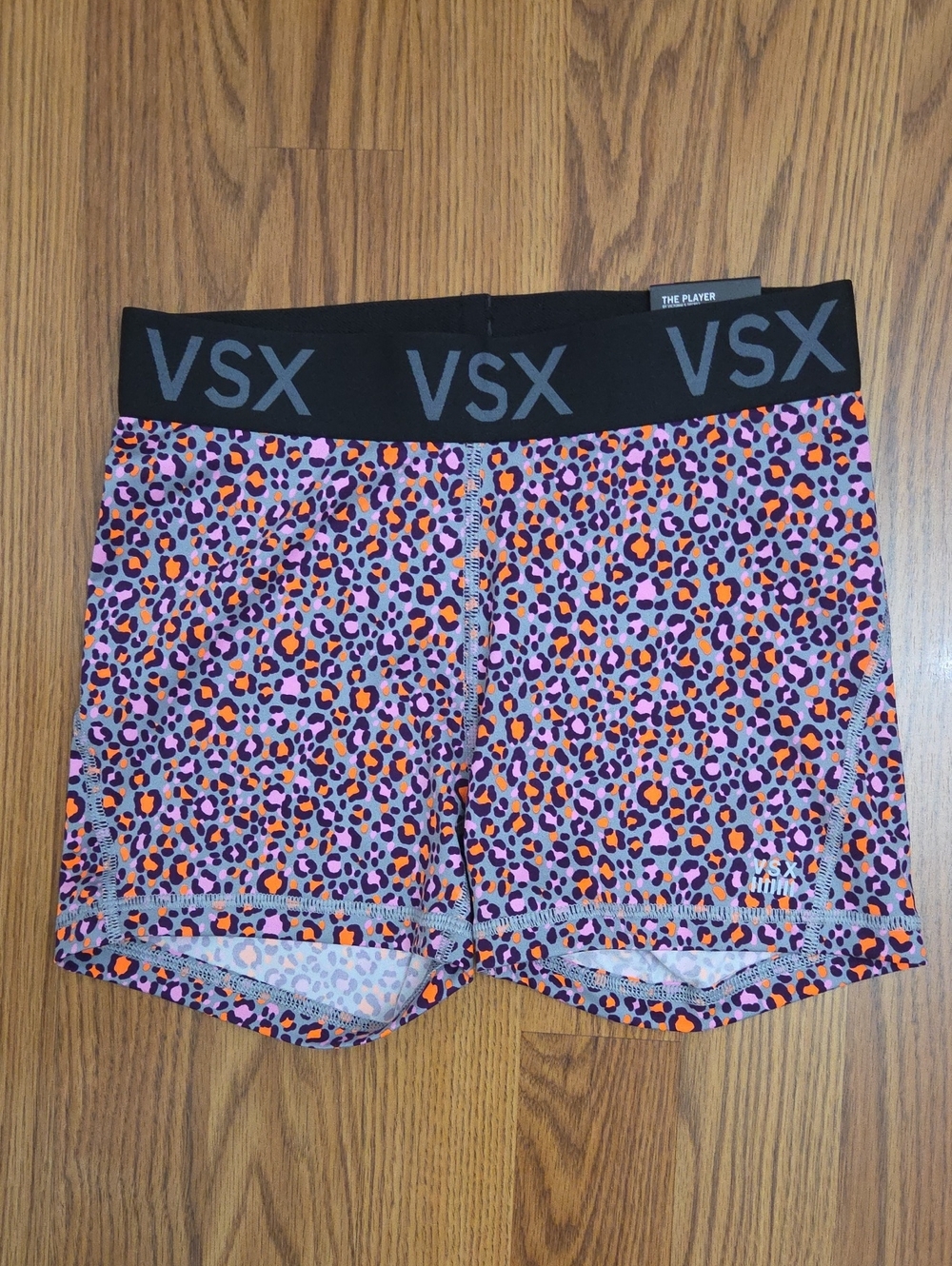 NWT Victoria's Secret Sport "The Player" Neon Leopard Print Hot Shorts/ XS